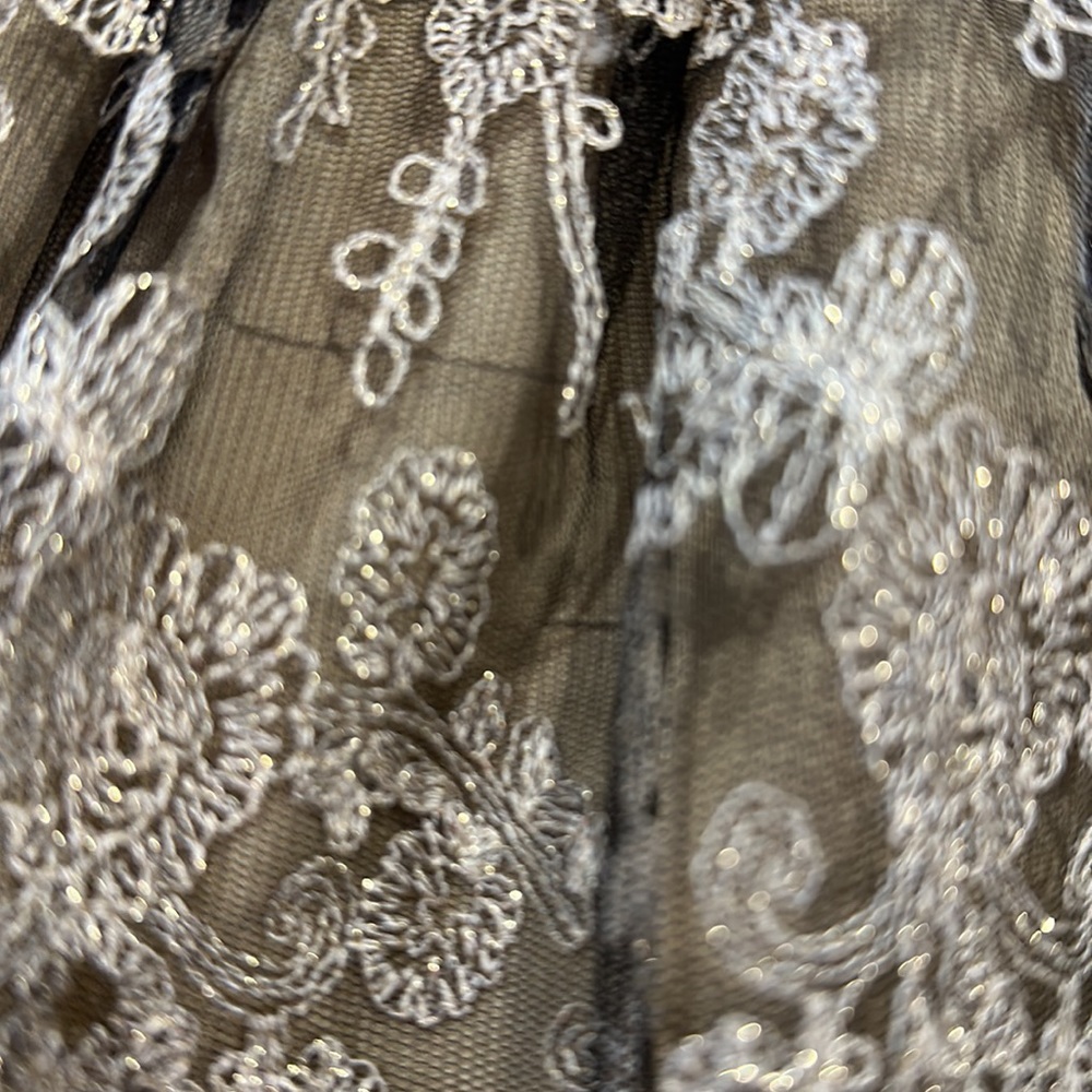 INA AMAZING GOLD AND BLACK LACE T BACK DRESS - Picture 9 of 15
